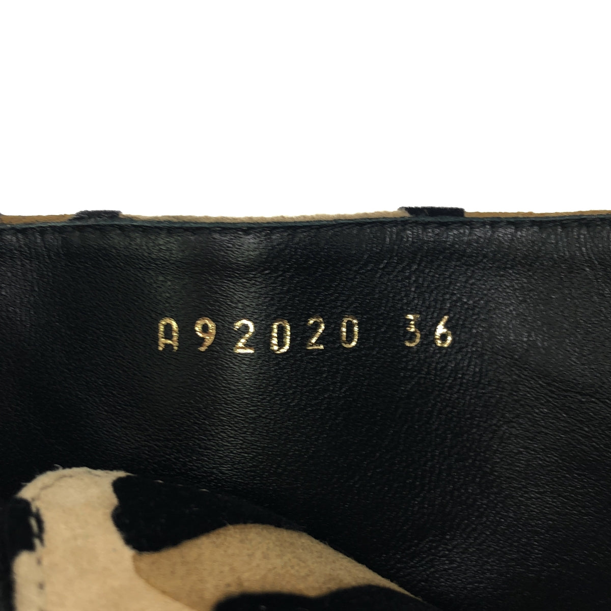 【美品】 sergio rossi / セルジオロッシ | SR JOAN / スエード レザー レオパード サイドジップ レースアップ ブーツ | 36 | ベージュ系 | レディース