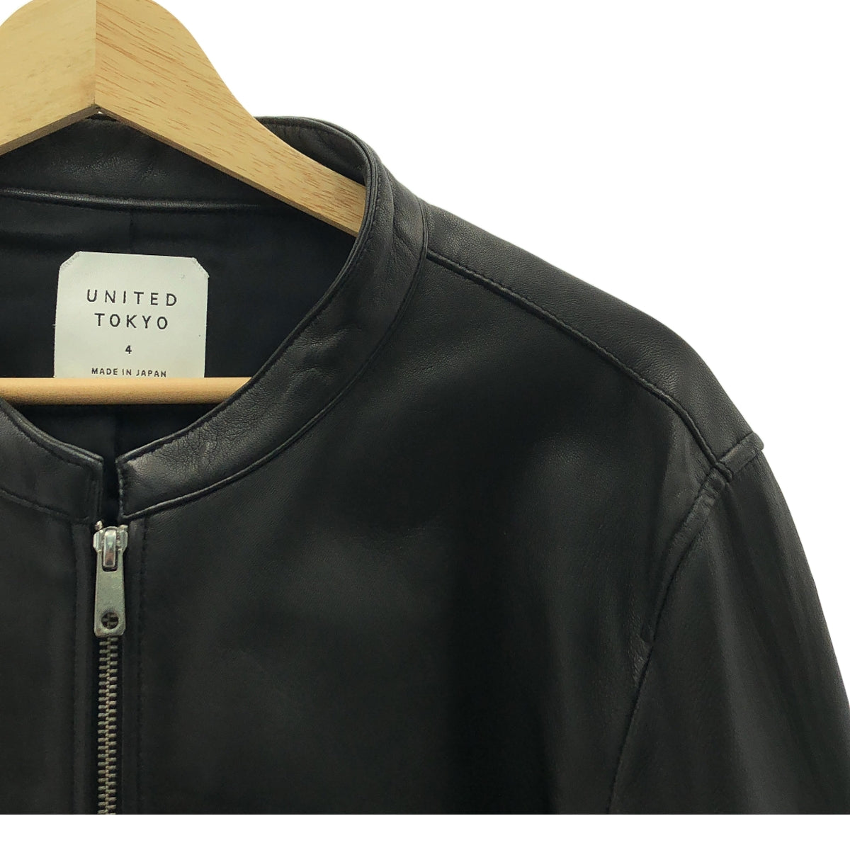 UNITED TOKYO | Lamb Leather Single Riders Jacket | Size 4 | Men's