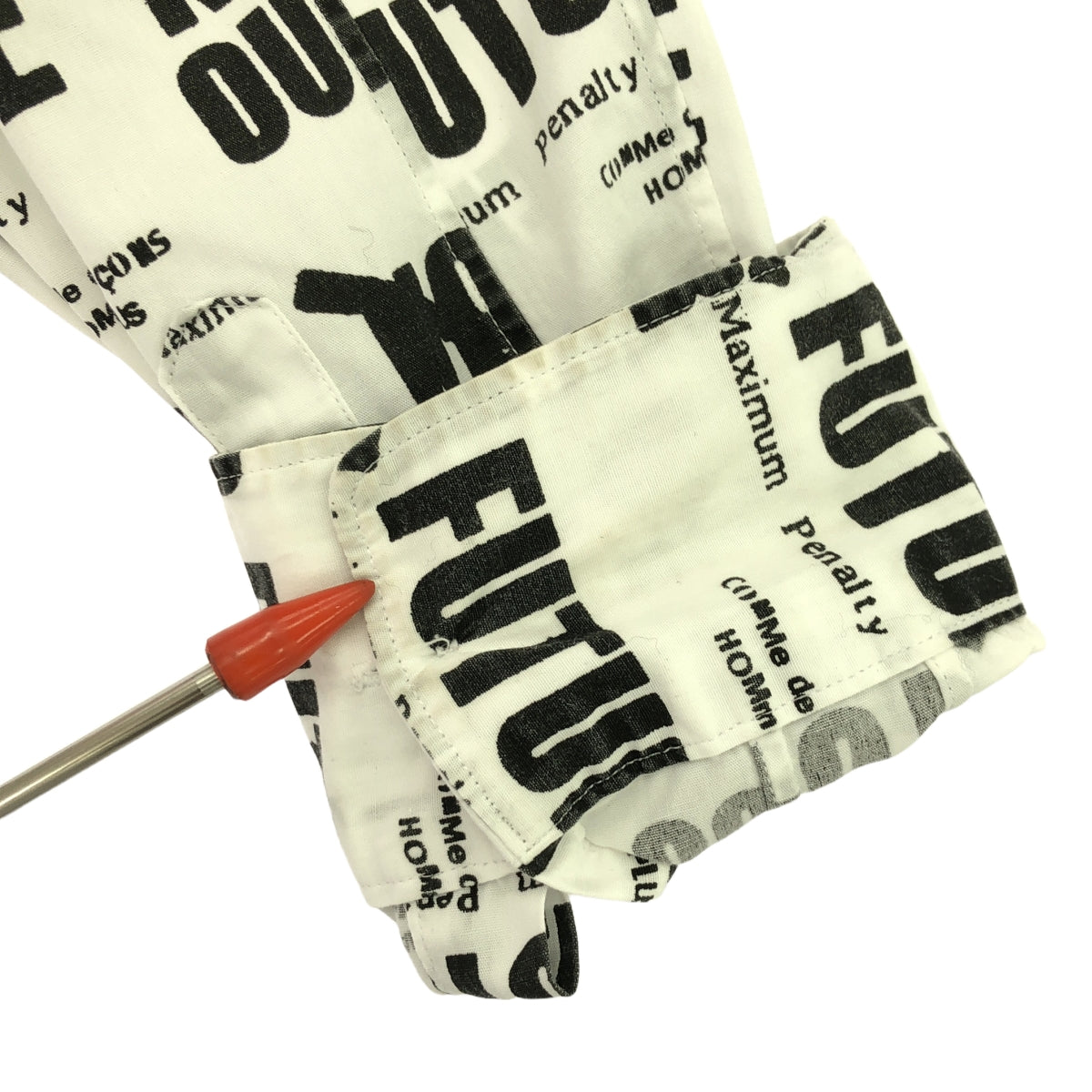 COMME des GARCONS HOMME PLUS / コムデギャルソンオムプリュス | 2008AW | ×Jamie Reid ジェイミー・リード OUR FUTURE 総柄 コットン シャツ | M | メンズ
