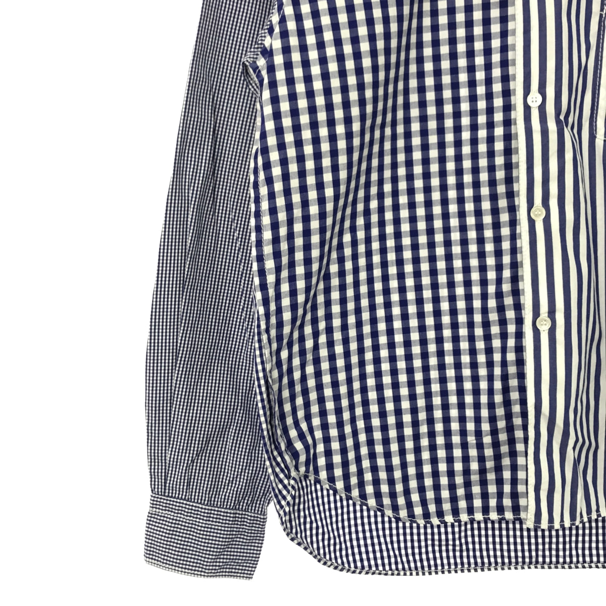 COMME des GARCONS HOMME | All-over print, regular collar shirt | M | Blue/White | Men's
