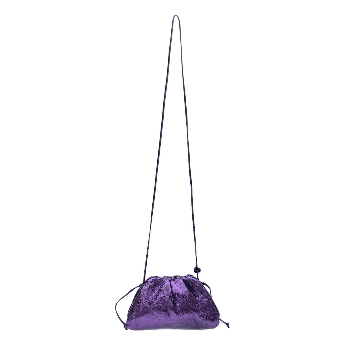 【美品】 BOTTEGA VENETA / ボッテガヴェネタ | ザ・ポーチ スモール ショルダーバッグ | パープル | レディース