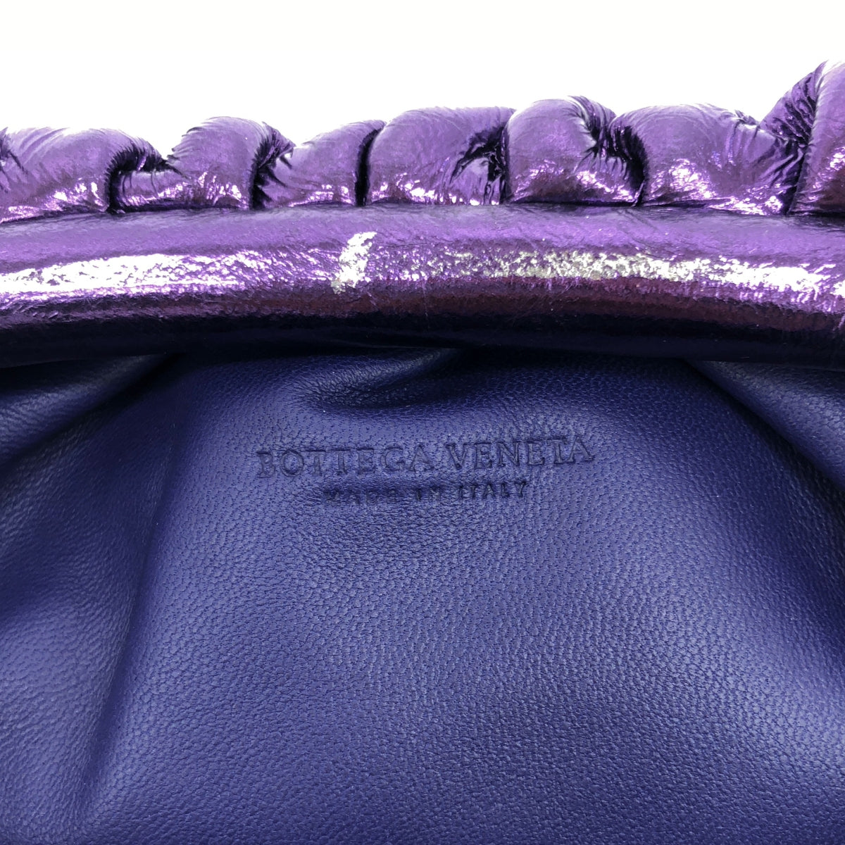 【美品】 BOTTEGA VENETA / ボッテガヴェネタ | ザ・ポーチ スモール ショルダーバッグ | パープル | レディース