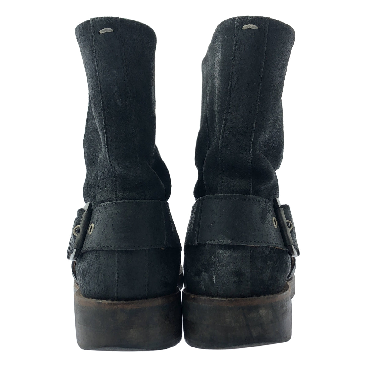 Martin Margiela | 後扣絨面革短款工程師靴 | 尺寸 38 | 女款