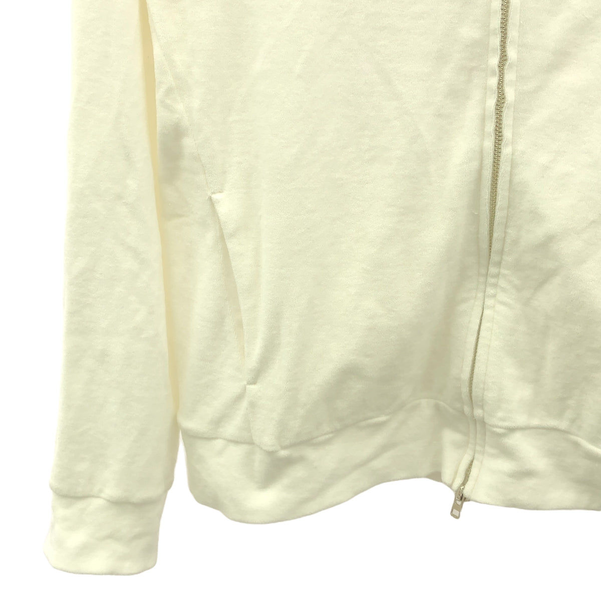 +CLOTHET / クロスクローゼット | Micro Pile Hoodie / コットン フルジップ フーディ | 3 | ホワイト | メンズ