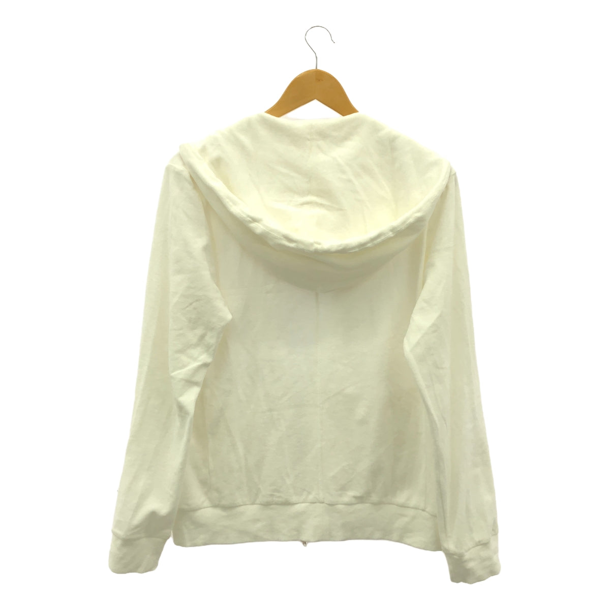 +CLOTHET / クロスクローゼット | Micro Pile Hoodie / コットン フルジップ フーディ | 3 | ホワイト | メンズ