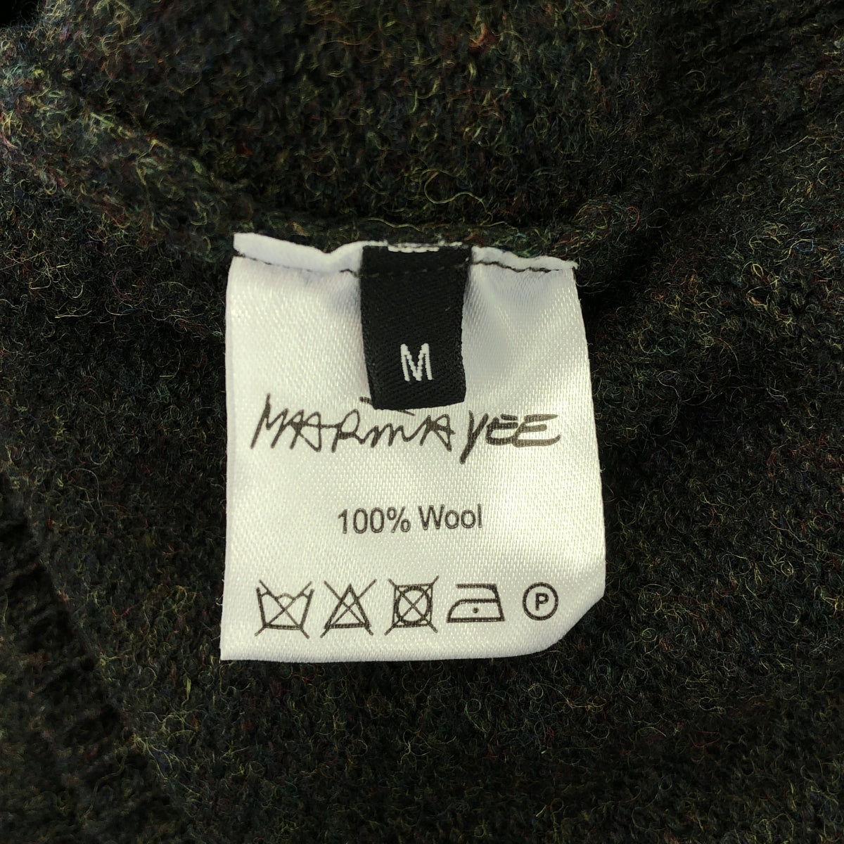 【美品】 MARINA YEE / マリナイー | 2022AW | MY Knit 2 - Origami Knit オリガミ ニット | M | オリーブ | メンズ
