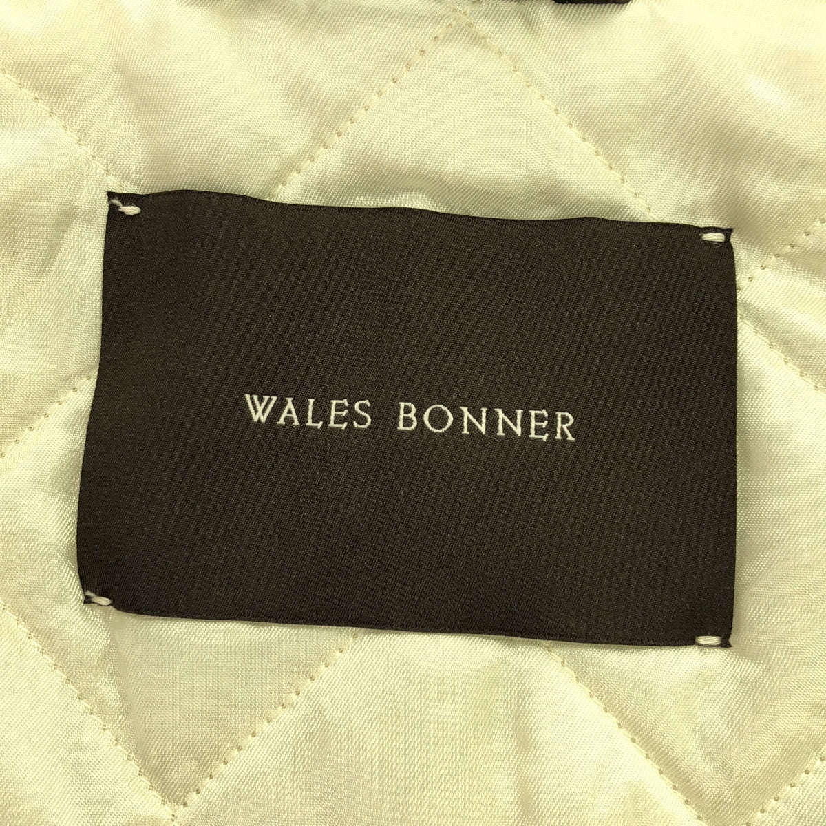 WALES BONNER / 웨일스 보너 | 2024AW | Homecoming Varsity Jacket 코튼 레이온 체크 안솜 스타잔 | S | 남성