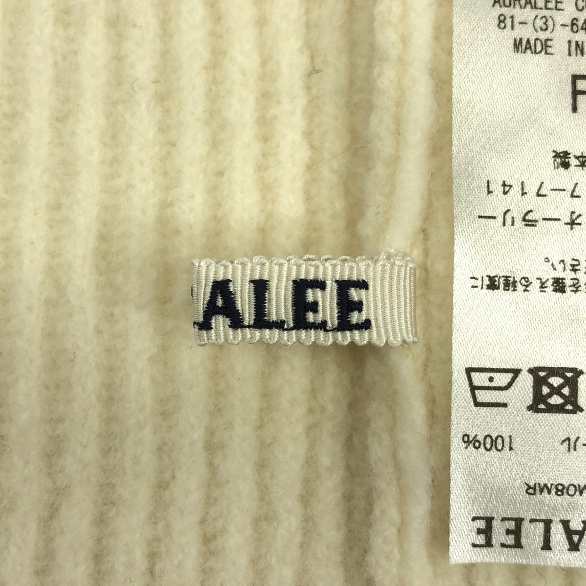 【美品】 AURALEE / オーラリー | MILLED FRENCH MERINO RIB KNIT NECK WARMER ネックウォーマー | F | アイボリー | レディース
