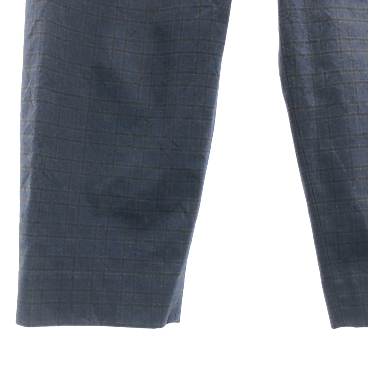 sacai / 사카이 | 글렌 체크 크롭 팬츠 | 1 | 네이비 | 남성