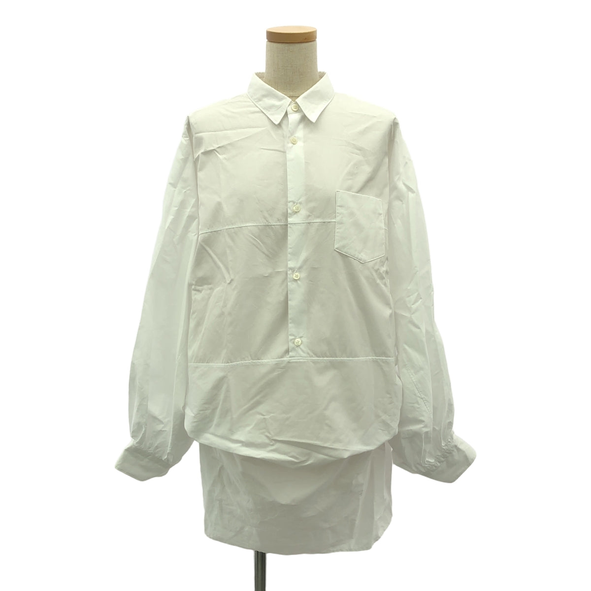 JUNYA WATANABE COMME des GARCONS / 渡邊淳也 | 2023秋冬 |寬版設計襯衫裙 | S |女性的
