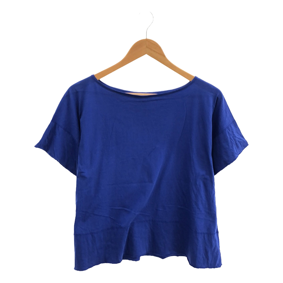 抽屜 |船領超大喇叭廓形剪裁和縫製 T 卹 | 1 |藍色 |女性的