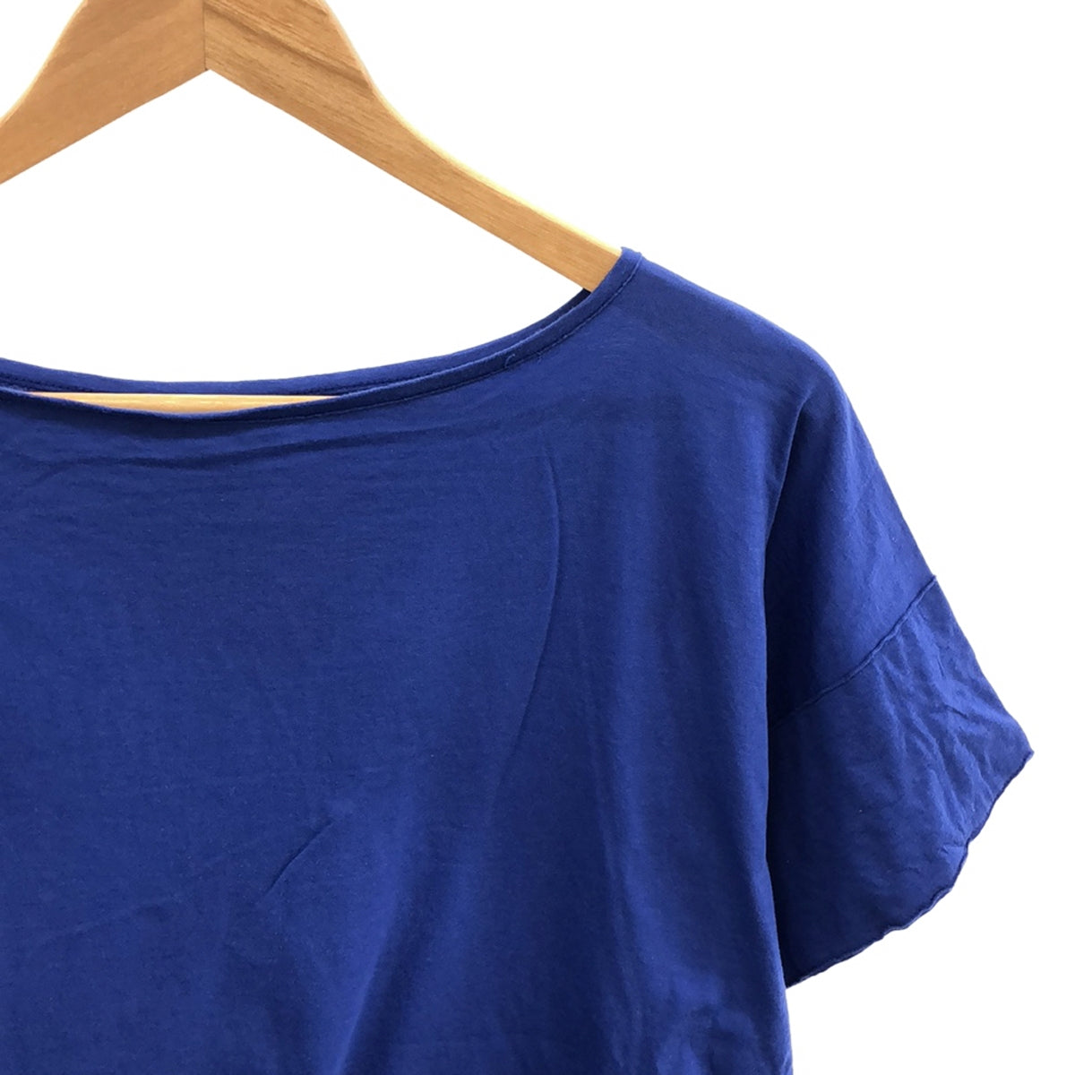 抽屜 |船領超大喇叭廓形剪裁和縫製 T 卹 | 1 |藍色 |女性的