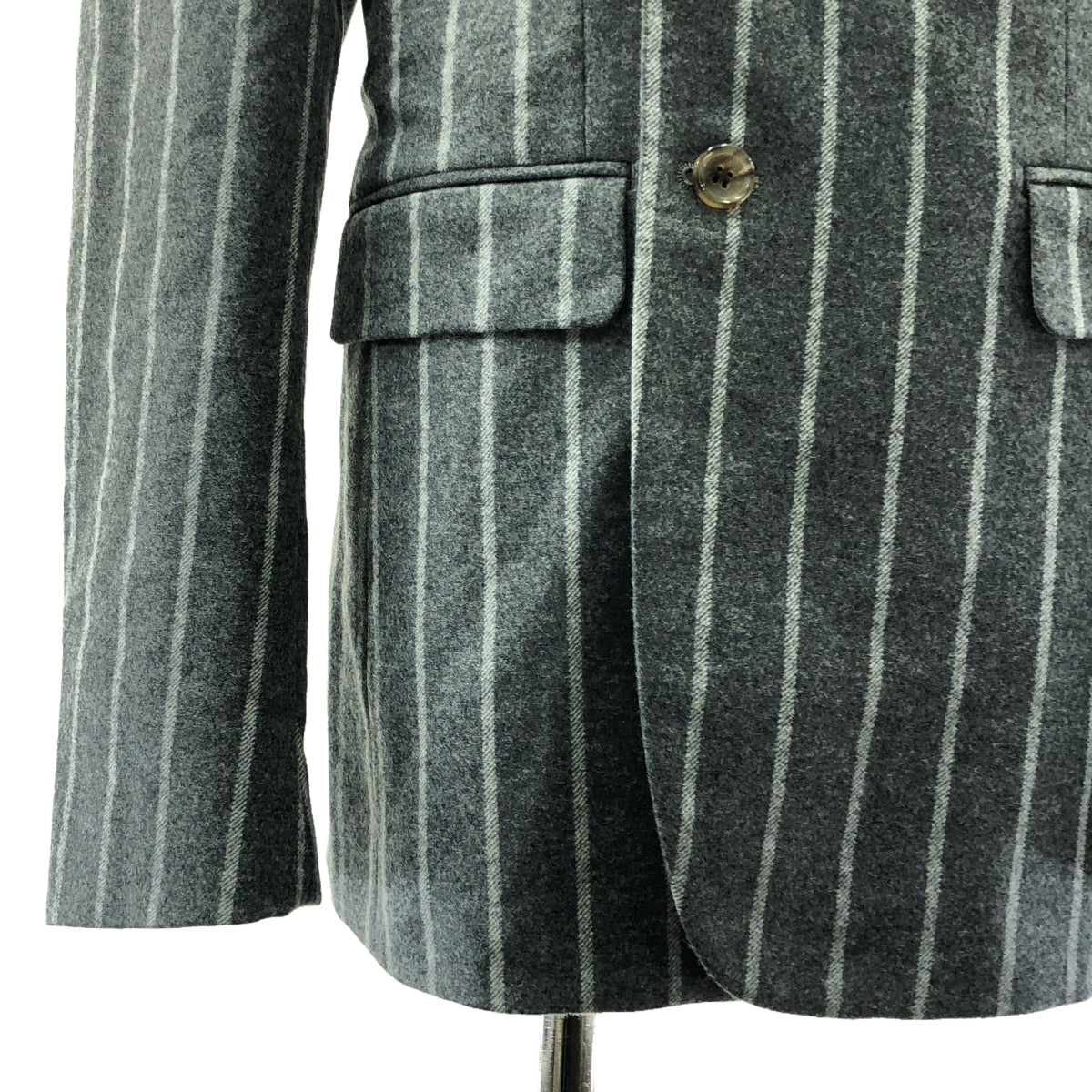 【미품】 COMME des GARCONS HOMME PLUS / 콤데 갤슨 옴프뤼스 | 2024AW | 울 테일러드 오버 재킷 / 총 안감 | L | 그레이 | 남성