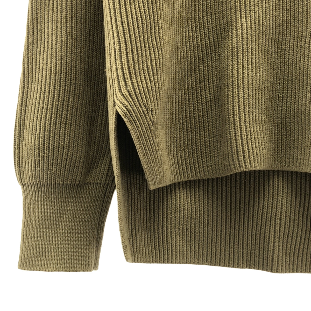 AURALEE / オーラリー | SUPER FINE WOOL RIB KNIT V NECK P/O リブ ニット | 1 | レディース