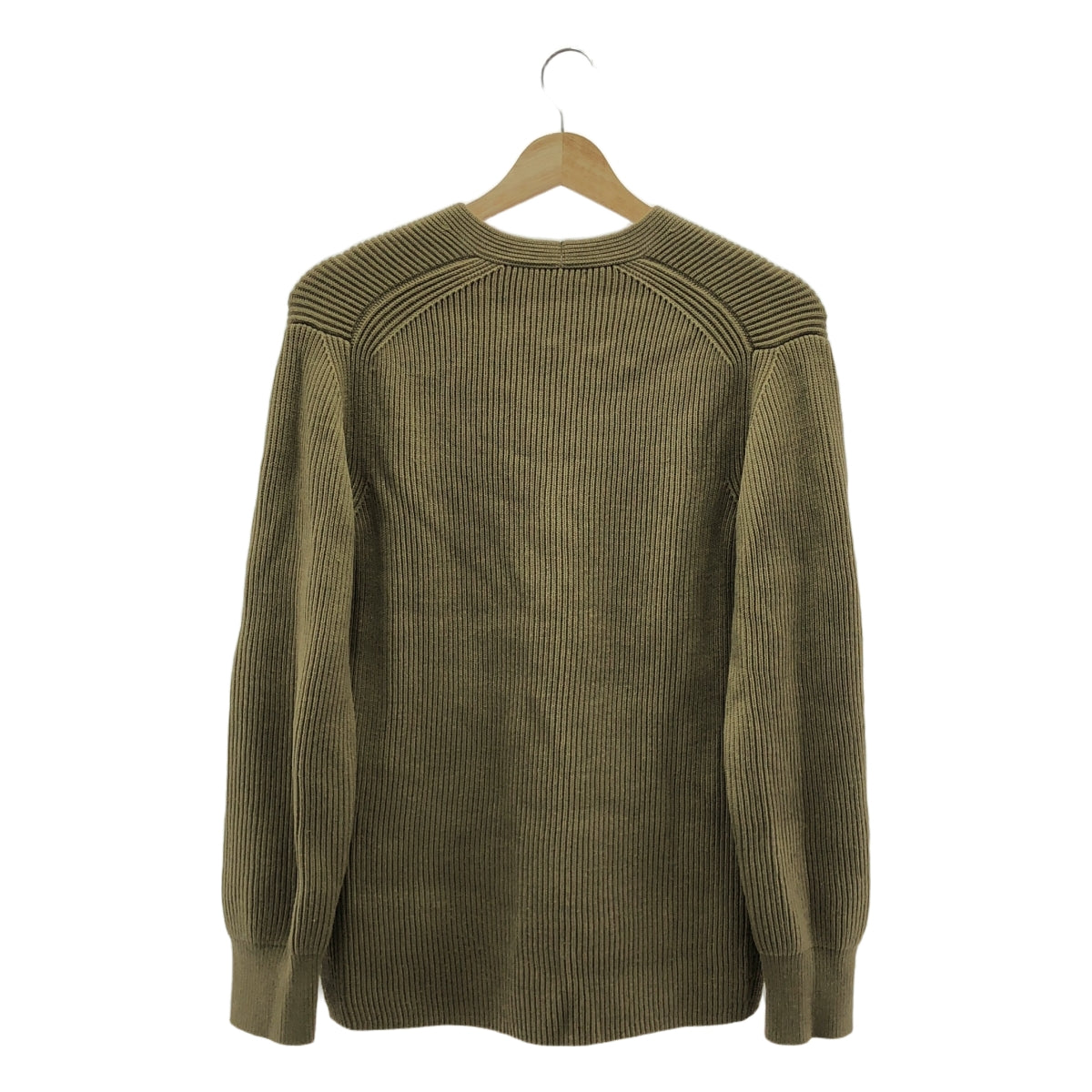 AURALEE / オーラリー | SUPER FINE WOOL RIB KNIT V NECK P/O リブ ニット | 1 | レディース