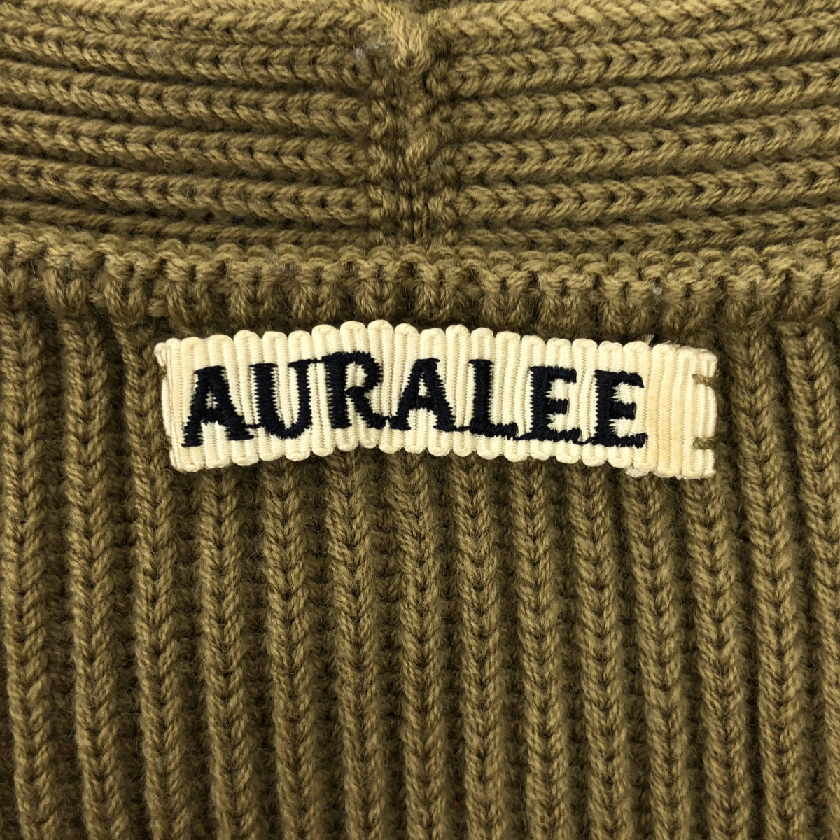AURALEE / オーラリー | SUPER FINE WOOL RIB KNIT V NECK P/O リブ ニット | 1 | レディース