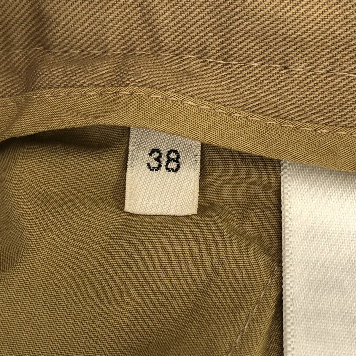 CELINE / セリーヌ | エディ期 TAILLAT PANTS マカダムボタン ハイウエスト ワークパンツ | 38 | ベージュ | レディース