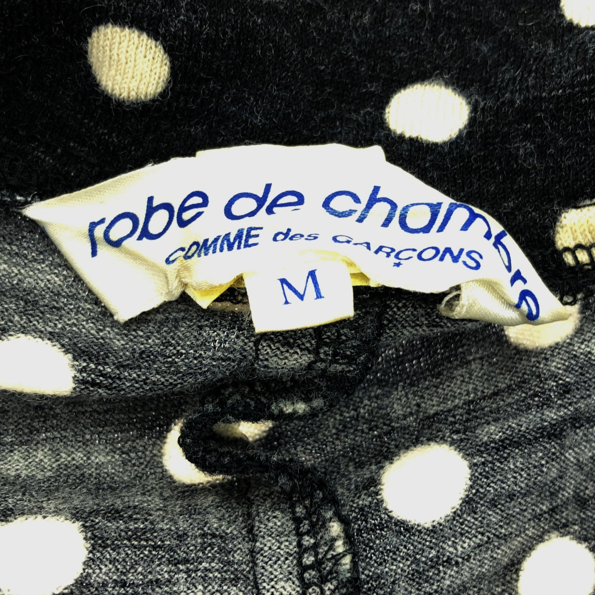 robe de chambre COMME des GARCONS | AD2004 | Polka dot round collar frilled knit shirt blouse | M | Women's
