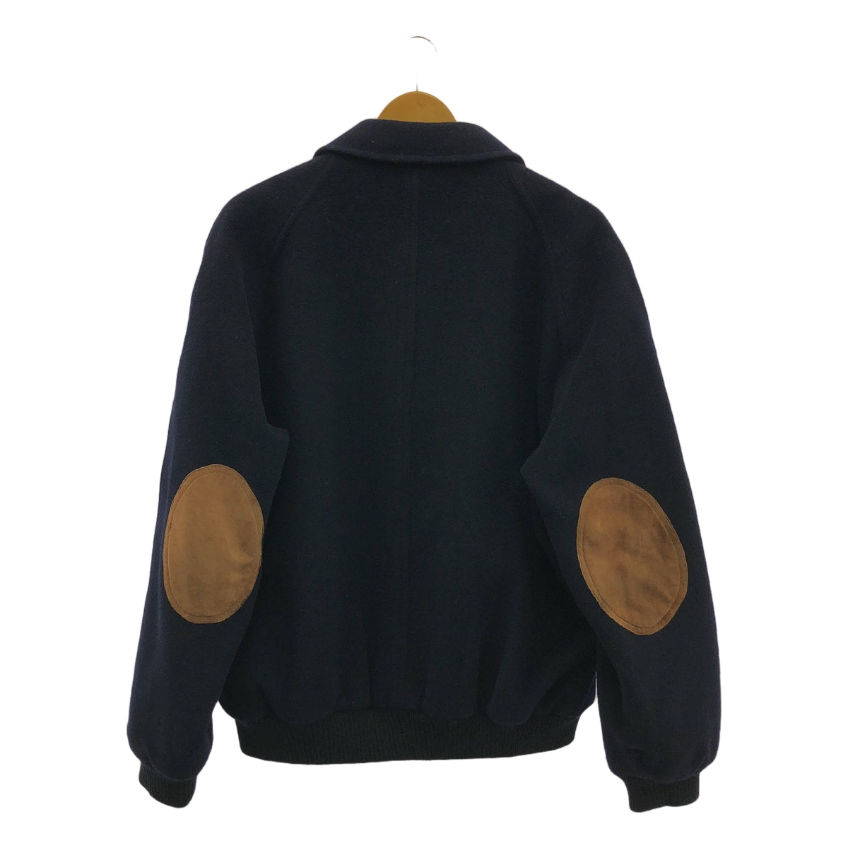 GUCCI / グッチ | 80s ヴィンテージ ウール エルボーパッチ ジップアップ ジャケット | 50 | メンズ