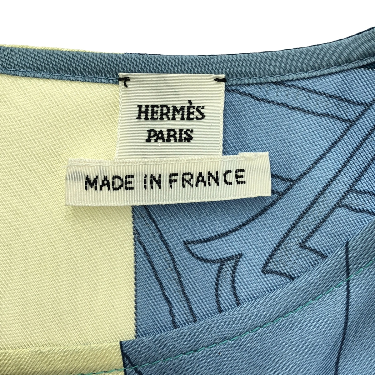 【美品】  HERMES / エルメス | silk 100% / シルク スカーフ ドレス ワンピース | 36 | マルチカラー | レディース