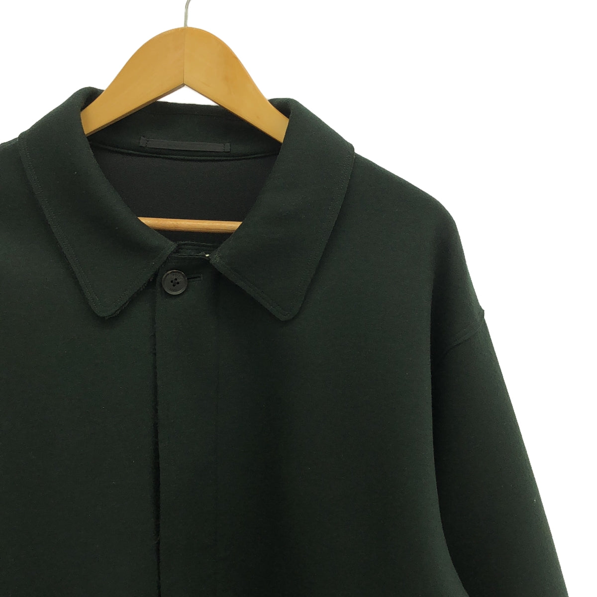 【미품】 YOKE / 요크 | 2022AW | × JOHN / is not available cut-off jacket / 멜튼 컷오프 재킷 | F | green | 남성