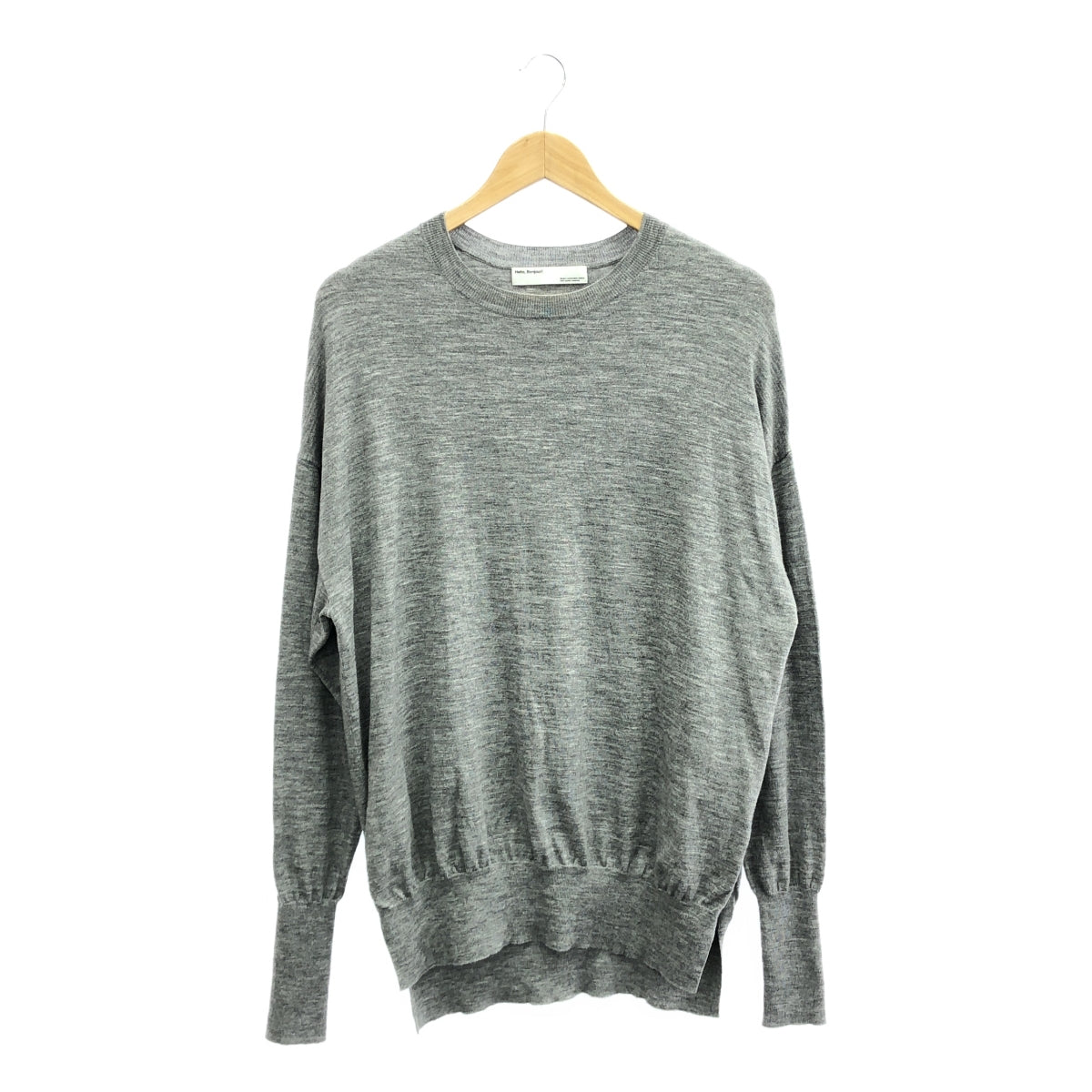 L'Appartement / 아파르트몬 | 2020AW | side slit knit 사이드 슬릿 니트 | F | 그레이 | 여성