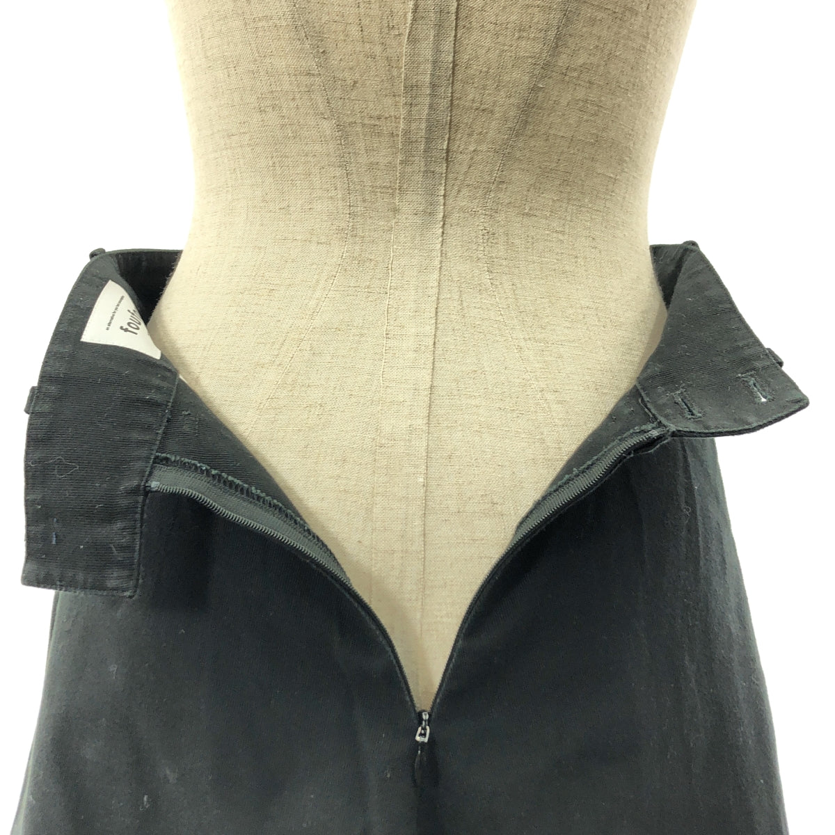 foufou / 푸후 | 【THE DRESS #27】 flare dress skirt 플레어 스커트 | 블랙 | 여성