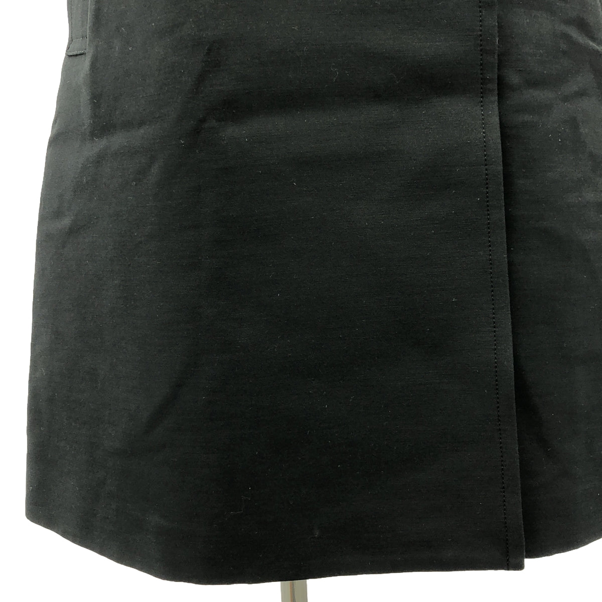 The SECRETCLOSET / ザシークレットクロゼット | 七分袖 シルクコットン トレンチ コート | 1 | ブラック | レディース