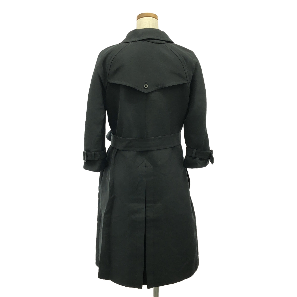 The SECRETCLOSET / ザシークレットクロゼット | 七分袖 シルクコットン トレンチ コート | 1 | ブラック | レディース