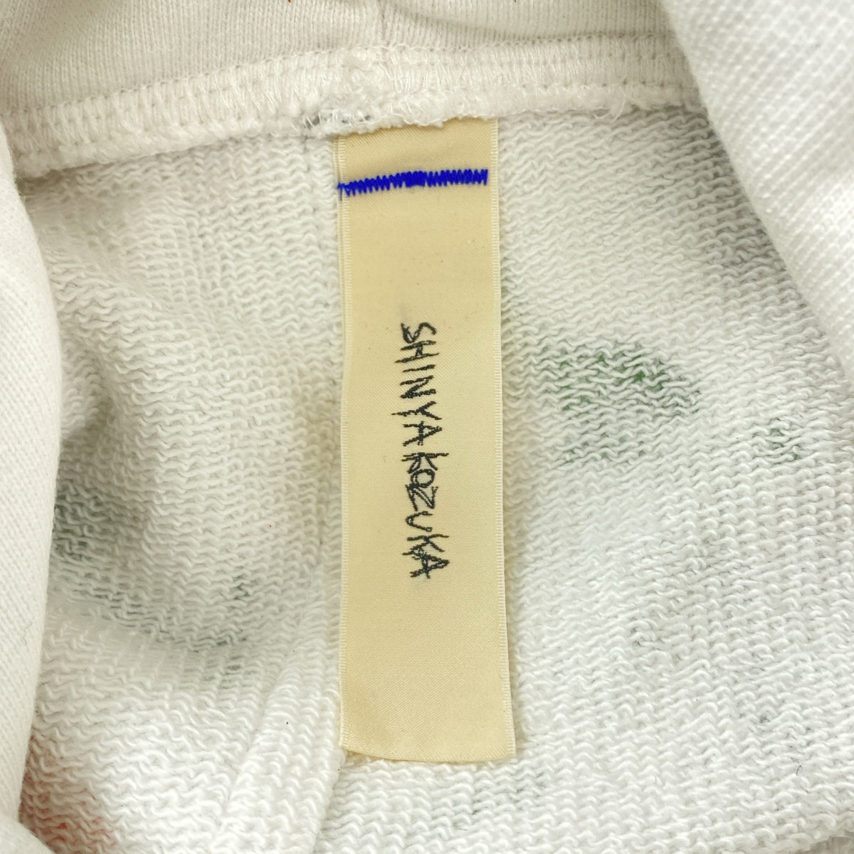 SHINYA KOZUKA / シンヤコヅカ | 2025SS | Ordinary Short Giant Hoodie With Hand Painting オーディナリー ショート ジャイアント パーカー ハンドペイント | S | ホワイト / マルチカラー | メンズ