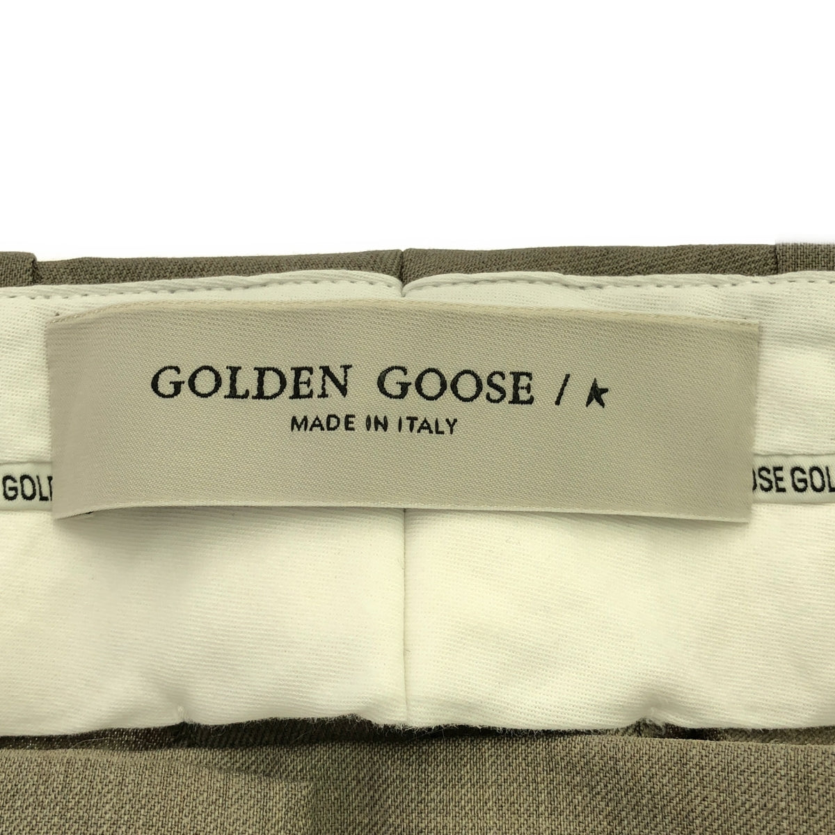 【美品】 MUSE de Deuxieme Classe / ミューズドゥーズィーエムクラス | 2024AW | 【 GOLDEN GOOSE / ゴールデングース 】LIGHT WOOL RELAXED / スラックス パンツ | 38 | ベージュ | レディース