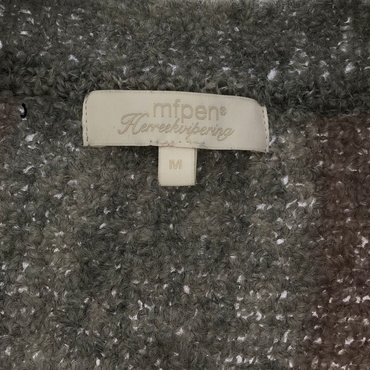 mfpen / mfpen | 2022AW | sports cardigan biscuit stripe / organic wool knit sports cardigan | M | men's