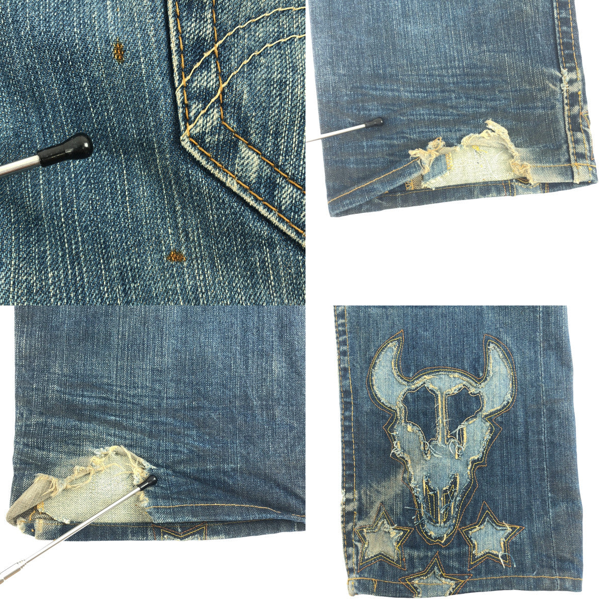 Levi's red | Bison skull embroidered limited edition denim pants | Size 30 | Men's