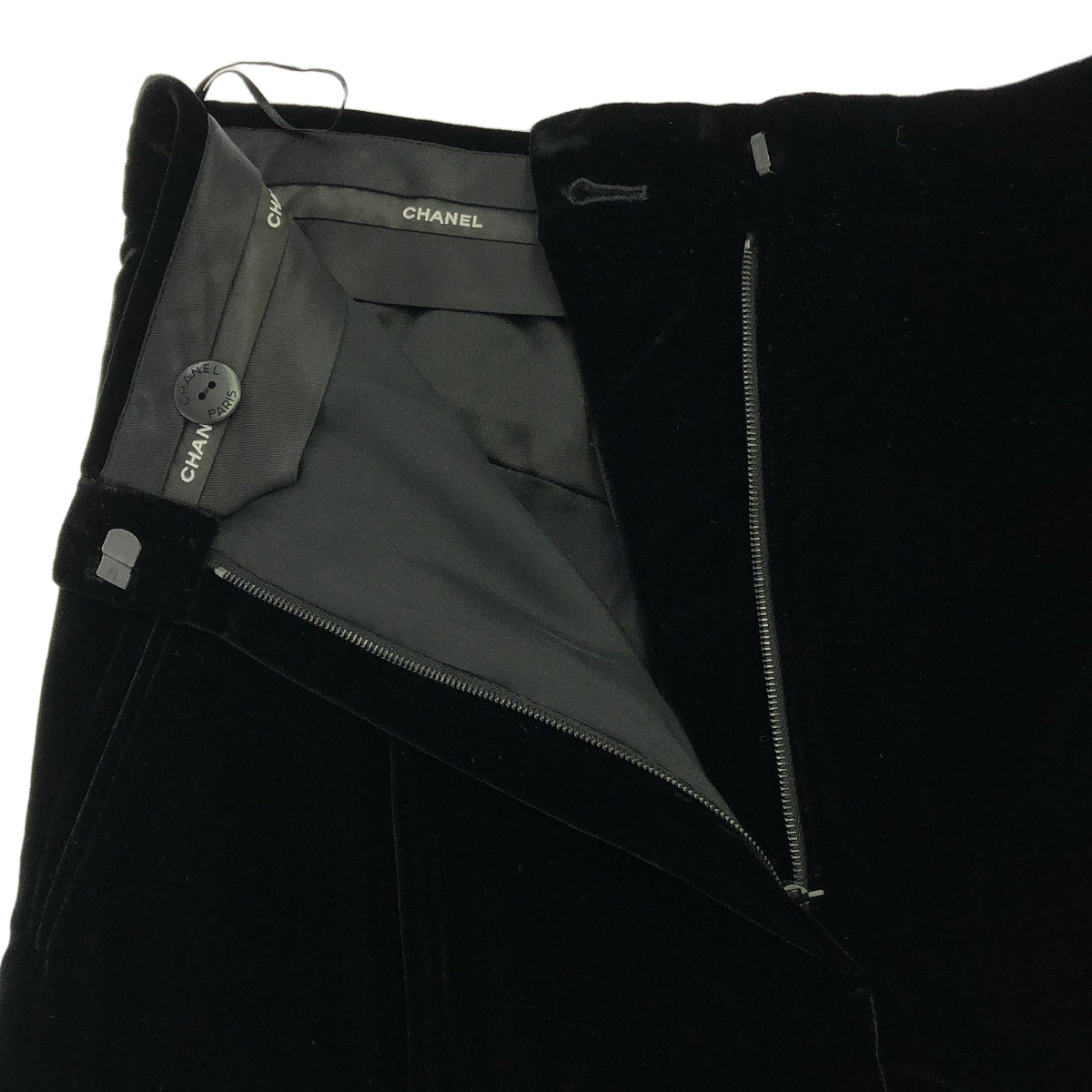 CHANEL | Velvet Coco Mark Jodhpur Pants | Size 38 | Women's