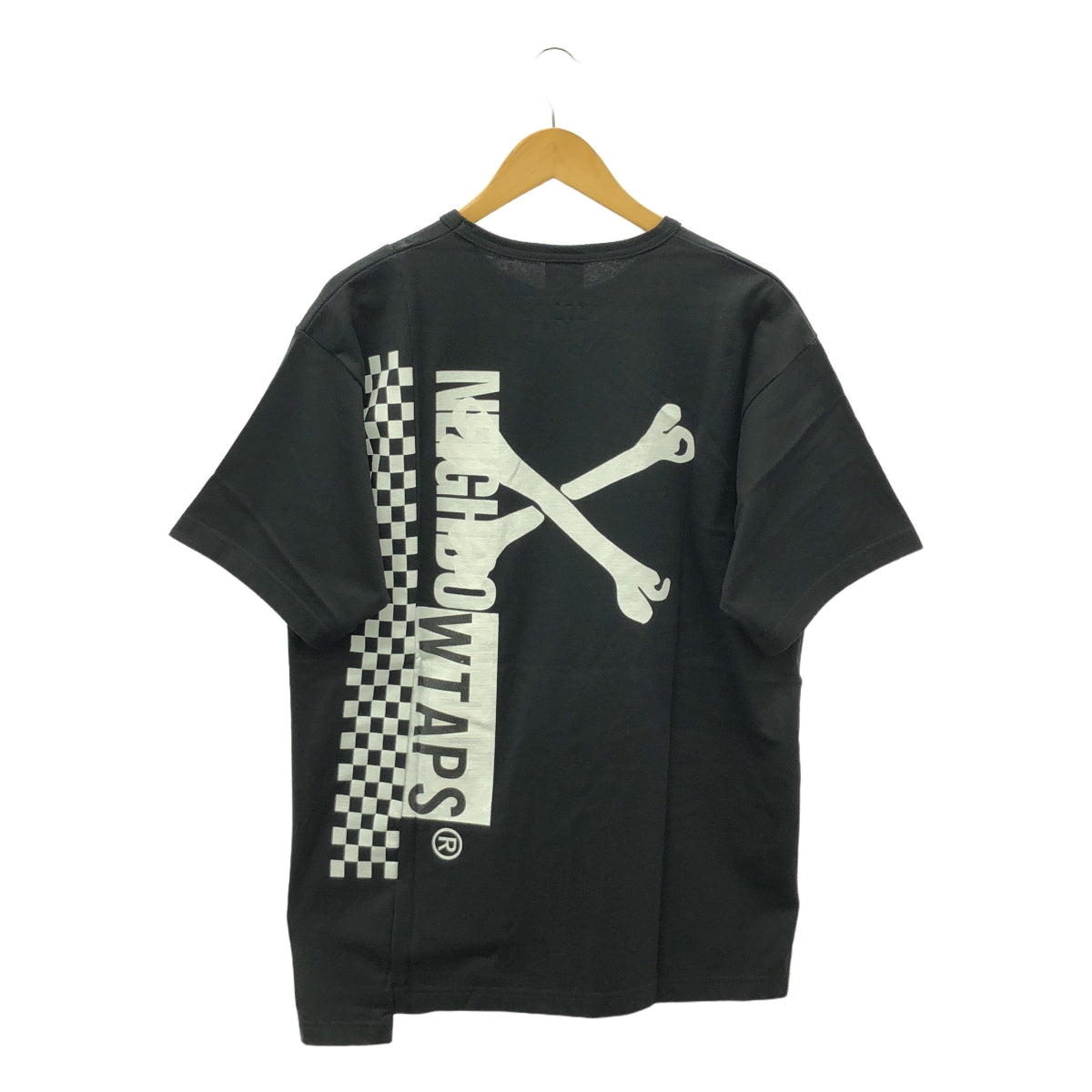 【美品】  WTAPS / ダブルタップス | × NEIGHBORHOOD / ネイバーフッド RIPPER SS TEE / ボーン リッパー Tシャツ カットソー | 02 | black | メンズ