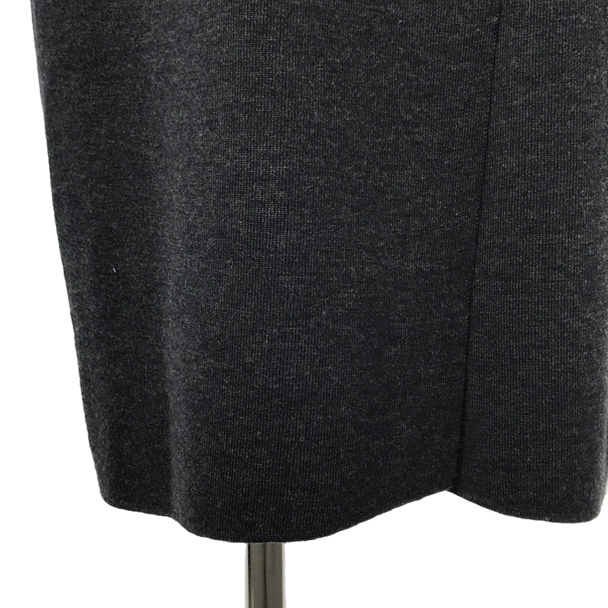 ESTNATION |羊毛腰帶長馬甲 | 38 |炭灰色 |女性的