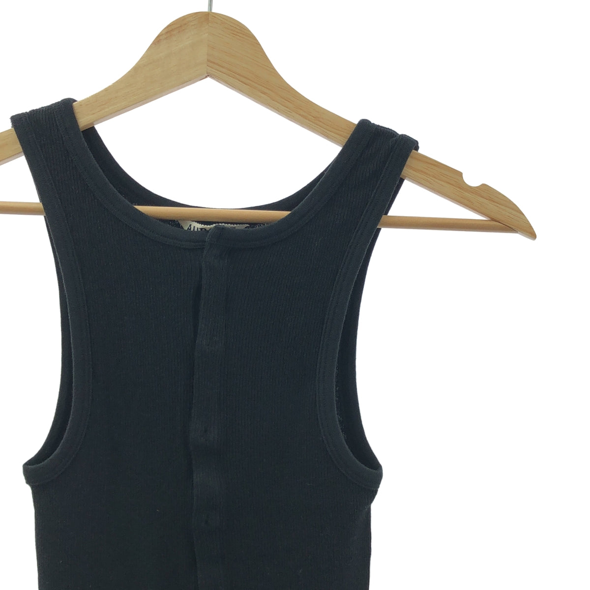 【미품】 AURALEE / 오라리 | 2025SS | ORGANIC SOFT RIB TANK TOP / 리브 탱크 탑 컷소우 | 2 | black |