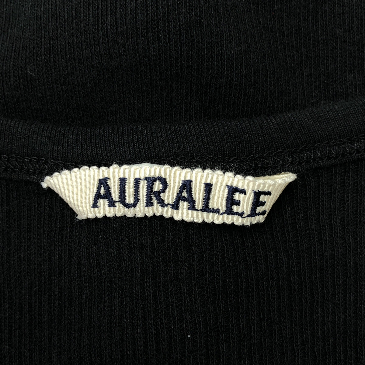 【미품】 AURALEE / 오라리 | 2025SS | ORGANIC SOFT RIB TANK TOP / 리브 탱크 탑 컷소우 | 2 | black |