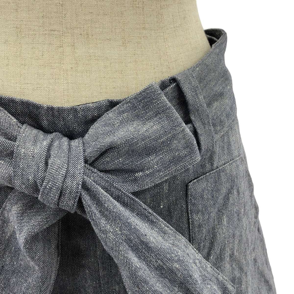Drawer | Linen blend cotton round skirt | Size 36 | Women's