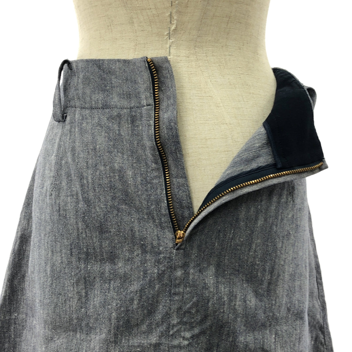 Drawer | Linen blend cotton round skirt | Size 36 | Women's