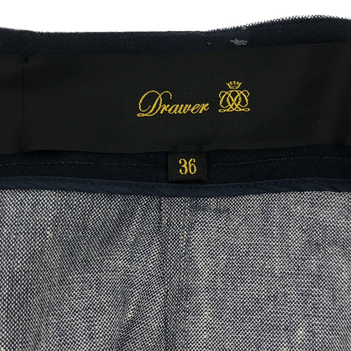 Drawer | Linen blend cotton round skirt | Size 36 | Women's