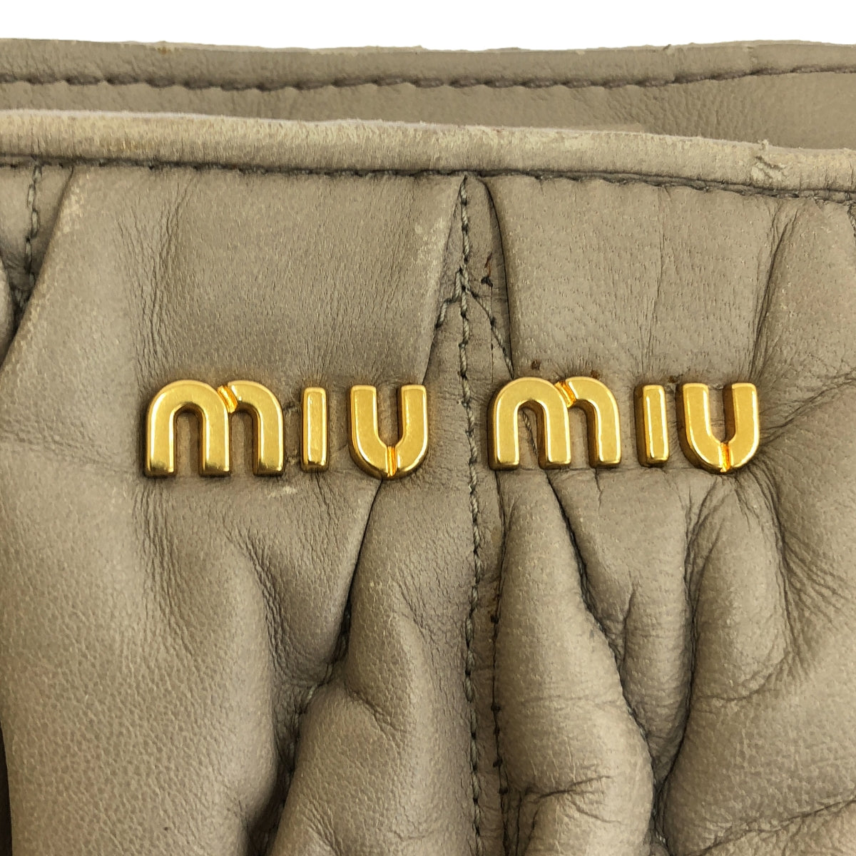 miu miu / 뮤 뮤 | 마테라세 2way 어깨 가죽 로고 토트 백 | TU |