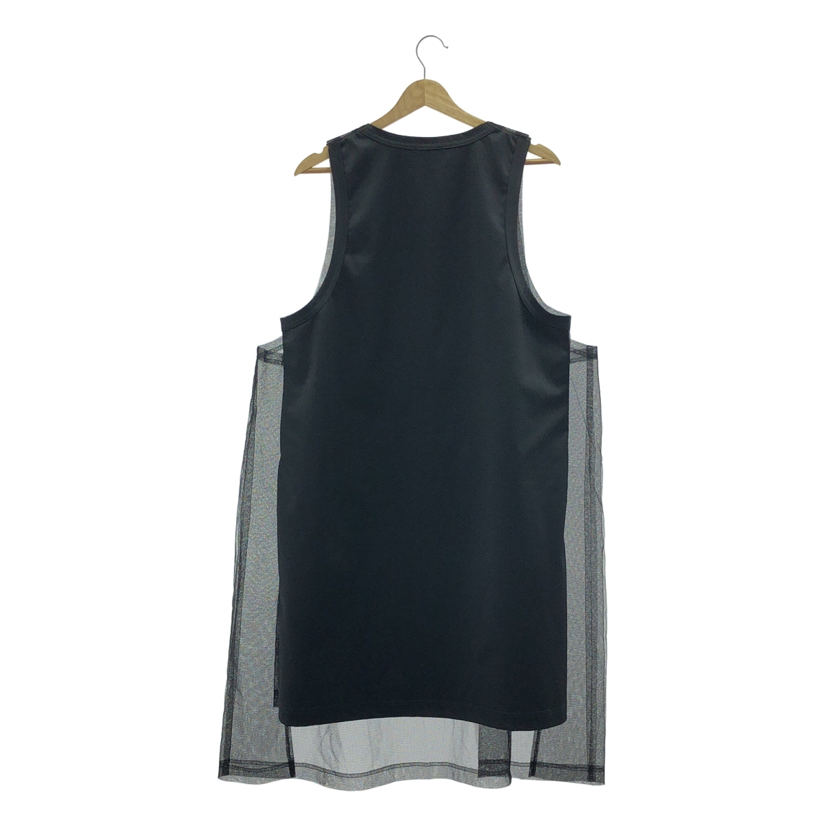 COMME des GARCONS HOMME PLUS | 2025 春夏 |薄紗分層長無袖上衣 |中號 |男士