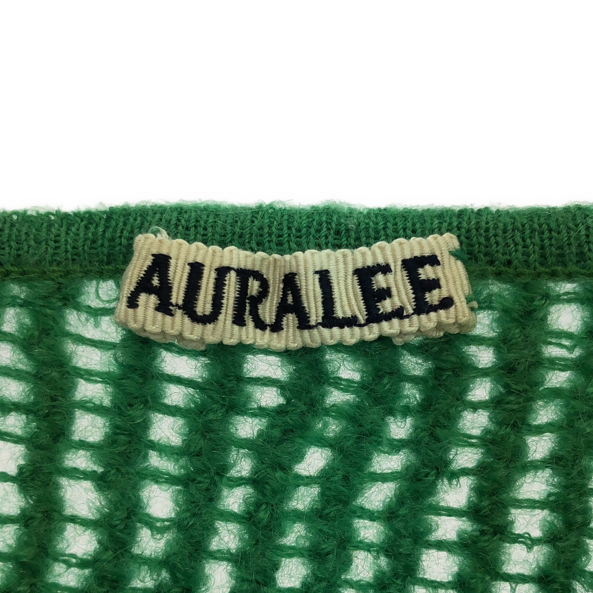 AURALEE / オーラリー | MOHAIR WOOL MESH KNIT OP ワンピース | 0 | グリーン | レディース