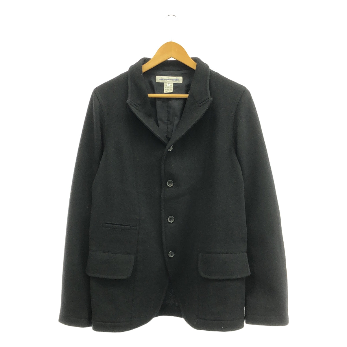 COMME des GARCONS SHIRT / コムデギャルソンシャツ | 2021AW | WOOL BLAZER ピークドラペル ウール 3B テーラードジャケット | S | メンズ