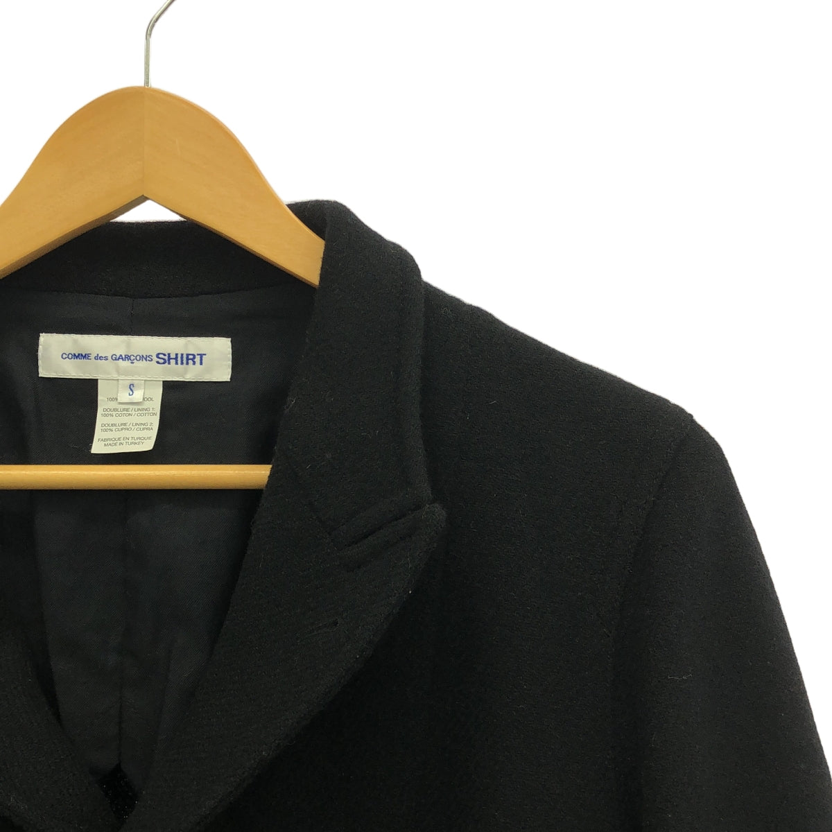 COMME des GARCONS SHIRT / コムデギャルソンシャツ | 2021AW | WOOL BLAZER ピークドラペル ウール 3B テーラードジャケット | S | メンズ