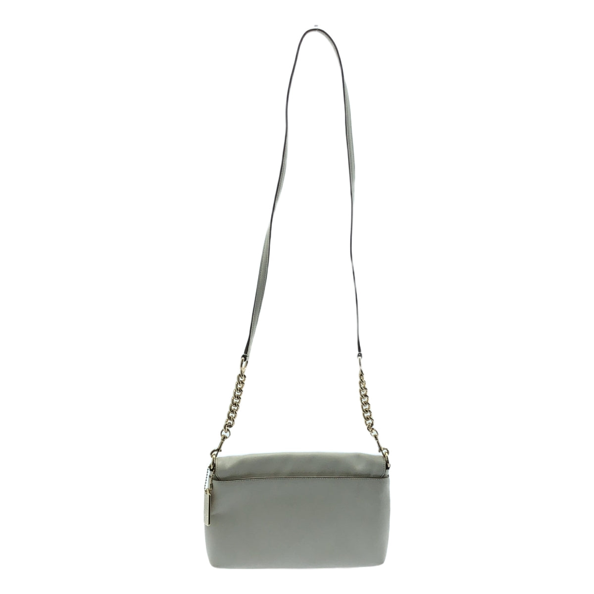 COACH | Leather Stone Chain Shoulder Bag | Ivory | Women's