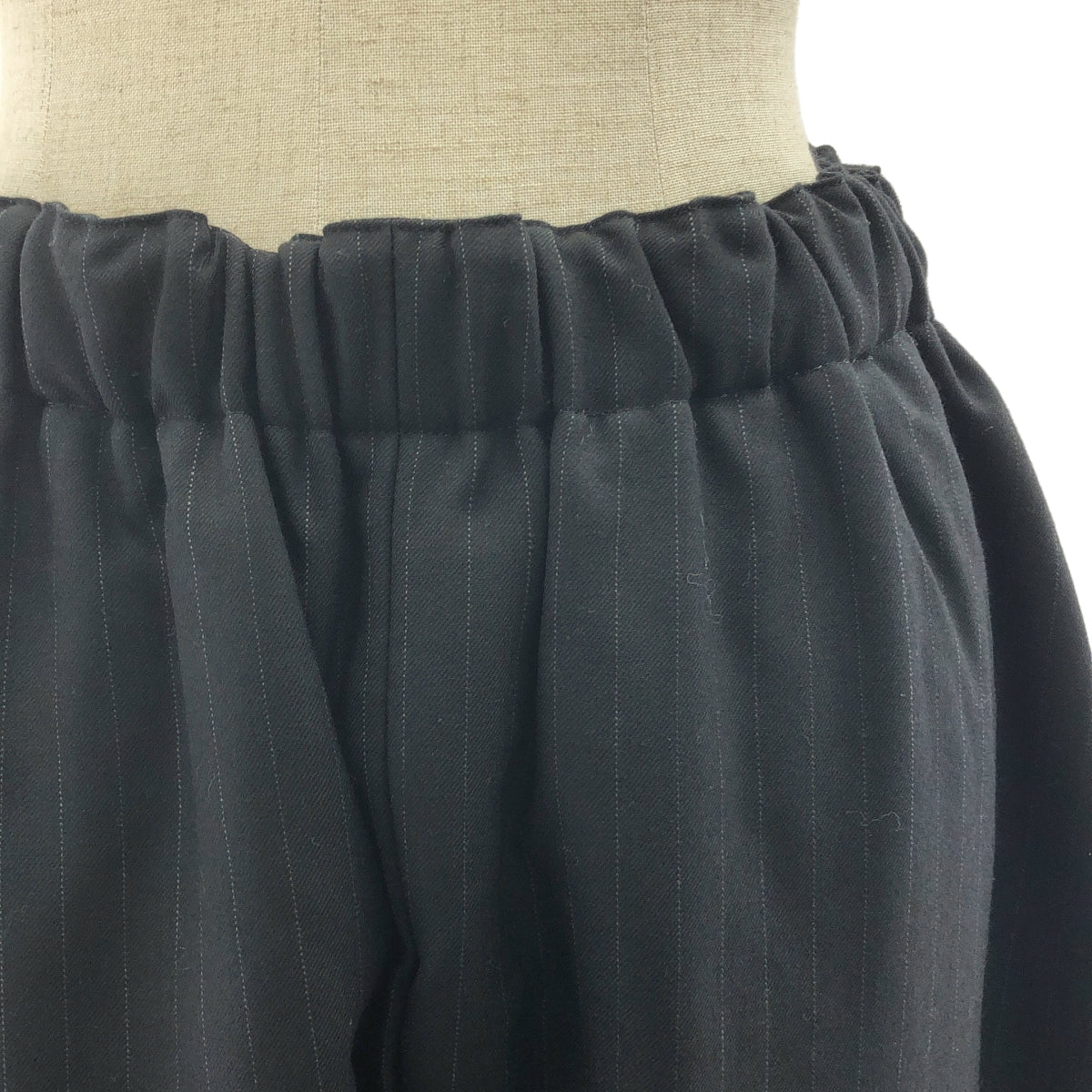 【미품】 COMME des GARCONS / 콤데 갤슨 | 2010AW | 변형 오버 실루엣 드로 스트링 팬츠 / 총 안감 | S | 블랙 | 여성