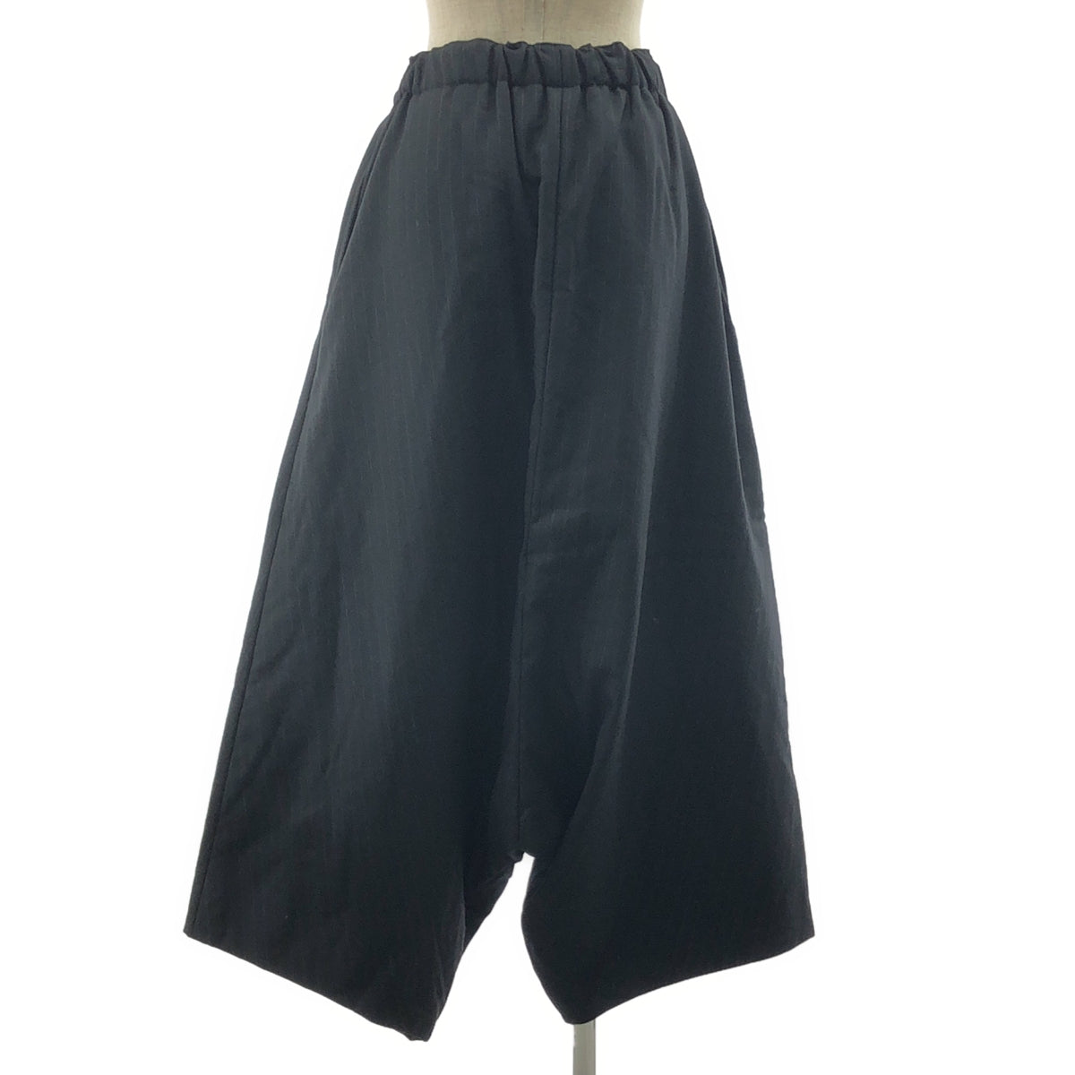 【미품】 COMME des GARCONS / 콤데 갤슨 | 2010AW | 변형 오버 실루엣 드로 스트링 팬츠 / 총 안감 | S | 블랙 | 여성