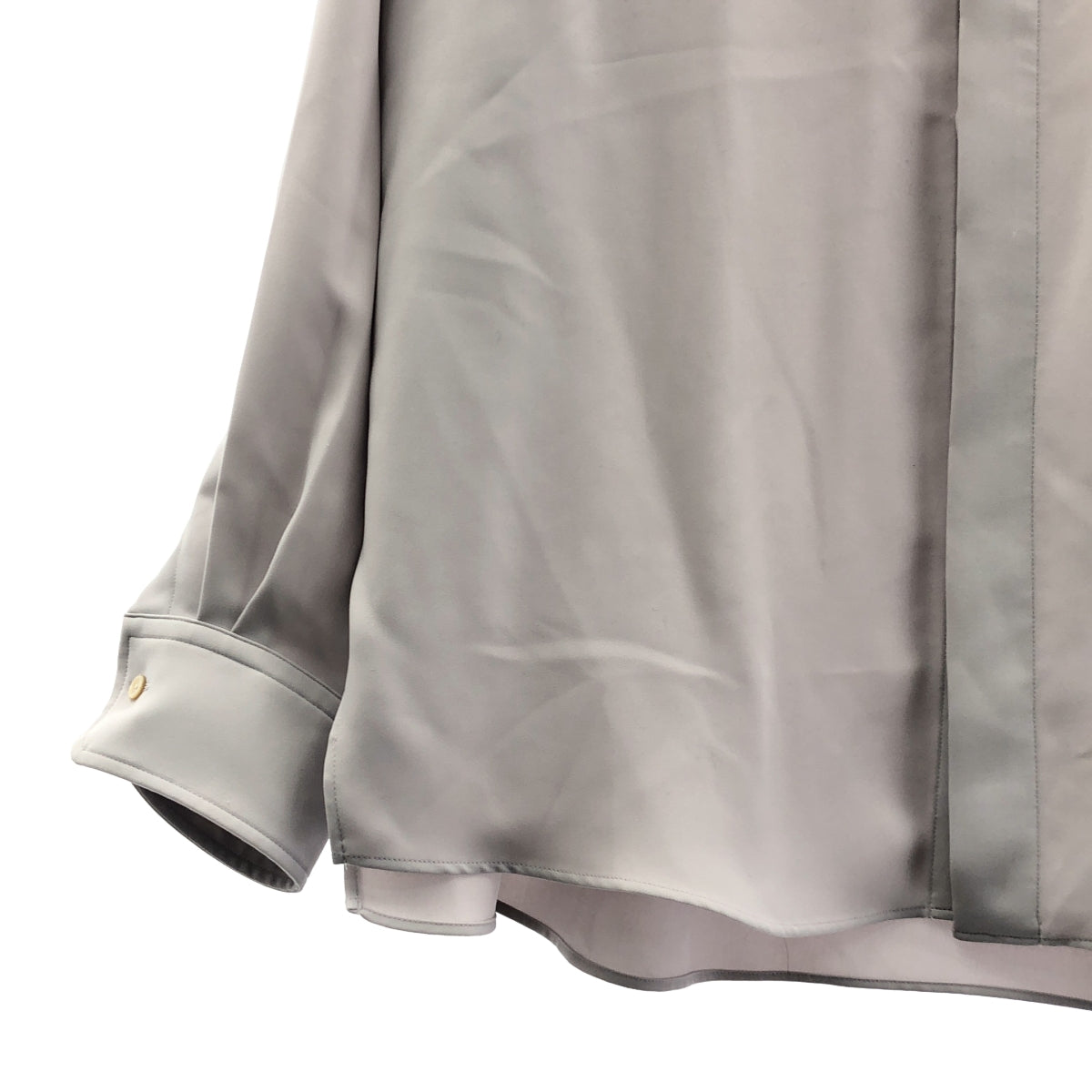 CULLNI | 2024SS | 雙緞下巴扣襯衫 | 尺寸 2 | 淺灰色 | 男款